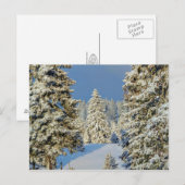 Jura-berg tegen winterzonsondergang in Zwitserland Briefkaart (Voorkant / Achterkant)