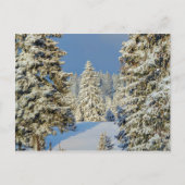 Jura-berg tegen winterzonsondergang in Zwitserland Briefkaart (Voorkant)