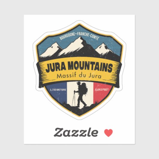 Jura Mountains , Bourgogne–Franche-Comté, France  Sticker (Vel)