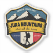 Jura Mountains , Bourgogne–Franche-Comté, France Sticker (Voorkant)