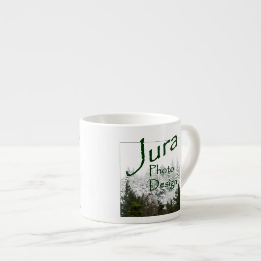 Jura Photo Design logo op espresso cup Espresso Kop (Voorkant rechts)