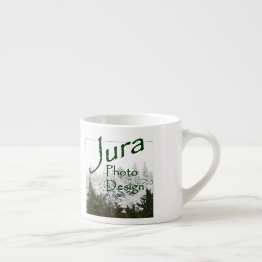 Jura Photo Design logo op espresso cup Espresso Kop (Rechts)