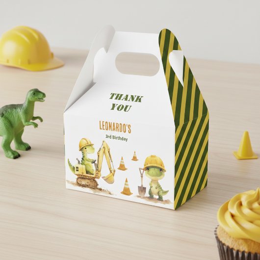 Jurassic Bouwzone Jongens Verjaardag Bedankdoosjes
