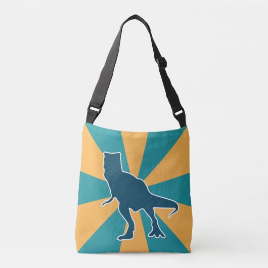 Jurassic boze T-rex dinosaurus voor jongens Crossbody Tas (Voorkant)