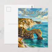 Jurassic Coast Engeland Briefkaart (Voorkant / Achterkant)