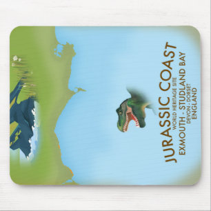 Jurassic Coast Engeland Zuidkust Reisposter Muismat