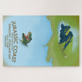 Jurassic Coast England South Coast Travel poster Legpuzzel (Horizontaal)