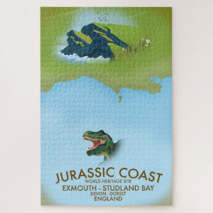 Jurassic Coast England South Coast Travel poster Legpuzzel