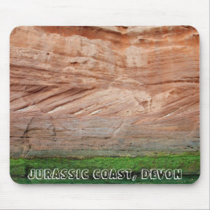 Jurassic Coast Red rocks, Devon, Engeland Muismat