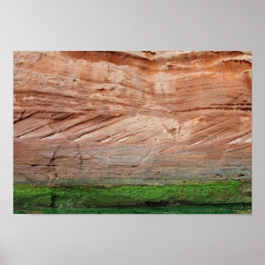 Jurassic Coast Red rocks, Devon, Engeland Poster (Voorkant)