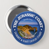 Jurassic Coast Ronde Button 4,0 Cm (Voorkant /achterkant)