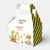 Jurassic Construction Zone Boy Birthday Bedankdoosjes (Voorkant Zijde)