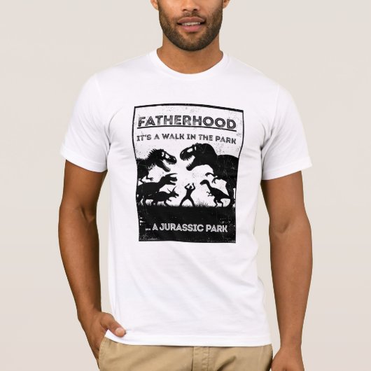 Jurassic Dad Grappig Quote Witte Vaderdag T-shirt (Voorkant)