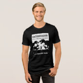 Jurassic Dad Grappig Quote Zwarte Vaderdag Tri-Blend Shirt (Voorkant volledig)