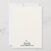 Jurassic Dino Ride 2 Verjaardagsfeest Kaart (Achterkant)