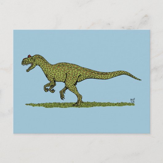 Jurassic Dinosaur Allosaurus Briefkaart (Voorkant)