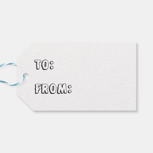 Jurassic Dinosaur Allosaurus Cadeaulabel (Achterkant Horizontaal)