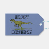 Jurassic Dinosaur Allosaurus Cadeaulabel (Voorkant (Horizontaal))