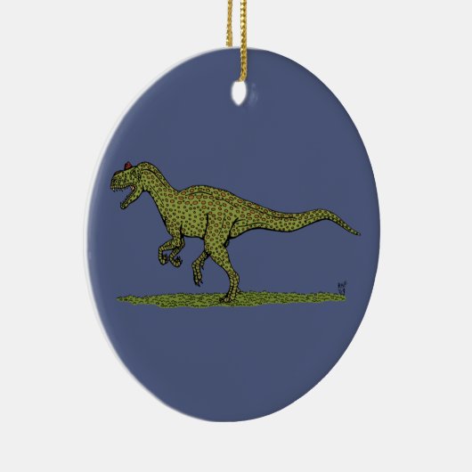 Jurassic Dinosaur Allosaurus Keramisch Ornament (Rechts)