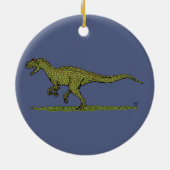 Jurassic Dinosaur Allosaurus Keramisch Ornament (Achterkant)