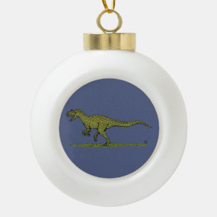 Jurassic Dinosaur Allosaurus Keramische Bal Ornament