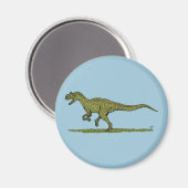 Jurassic Dinosaur Allosaurus Magneet (Voorkant / Achterkant)