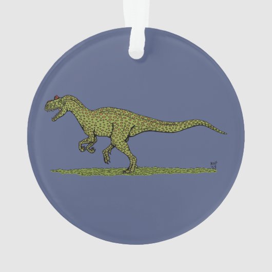 Jurassic Dinosaur Allosaurus Ornament (achterkant)