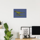 Jurassic Dinosaur Allosaurus Poster (Thuiskantoor)