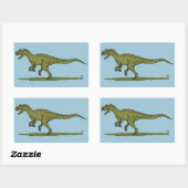 Jurassic Dinosaur Allosaurus Rechthoekige Sticker (Vel)