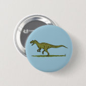 Jurassic Dinosaur Allosaurus Ronde Button 5,7 Cm (Voorkant /achterkant)