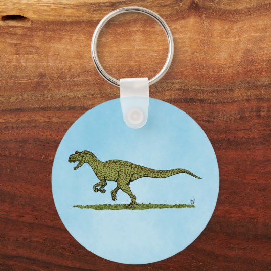 Jurassic Dinosaur Allosaurus Sleutelhanger (Voorkant)
