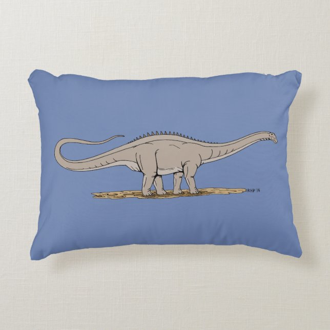 Jurassic Dinosaur Apatosaurus Accent Kussen (Voorkant)