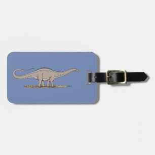Jurassic Dinosaur Apatosaurus Bagagelabel