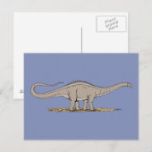 Jurassic Dinosaur Apatosaurus Briefkaart (Voorkant / Achterkant)