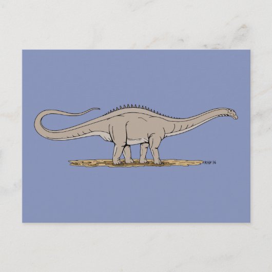 Jurassic Dinosaur Apatosaurus Briefkaart (Voorkant)