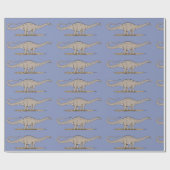 Jurassic Dinosaur Apatosaurus Cadeaupapier (Vlak)