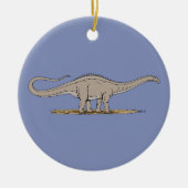 Jurassic Dinosaur Apatosaurus Keramisch Ornament (Voorkant)