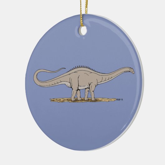 Jurassic Dinosaur Apatosaurus Keramisch Ornament (Links)
