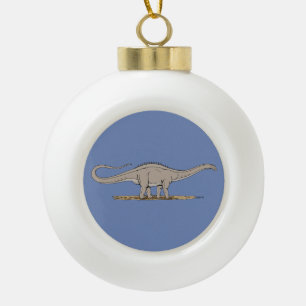 Jurassic Dinosaur Apatosaurus Keramische Bal Ornament