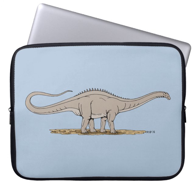 Jurassic Dinosaur Apatosaurus Laptop Sleeve (Voorkant)