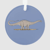 Jurassic Dinosaur Apatosaurus Ornament (achterkant)