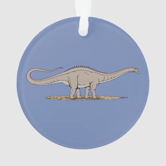 Jurassic Dinosaur Apatosaurus Ornament (achterkant)