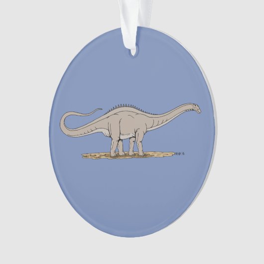Jurassic Dinosaur Apatosaurus Ornament (voorkant)
