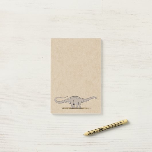 Jurassic Dinosaur Apatosaurus Post-it Notes (Op bureau)