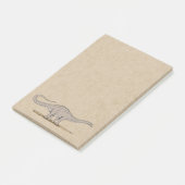 Jurassic Dinosaur Apatosaurus Post-it Notes (Schuin)