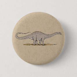 Jurassic Dinosaur Apatosaurus Ronde Button 5,7 Cm