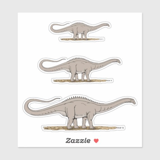 Jurassic Dinosaur Apatosaurus Sticker (Vel)