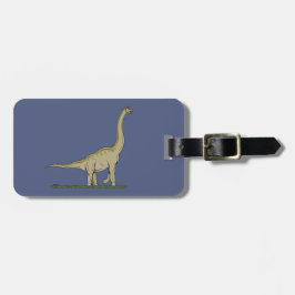 Jurassic Dinosaur Brachiosaurus Bagagelabel