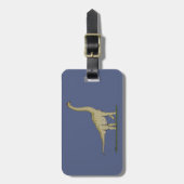 Jurassic Dinosaur Brachiosaurus Bagagelabel (Voorkant verticaal)