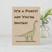 Jurassic Dinosaur Brachiosaurus Kaart (Staand voorkant)